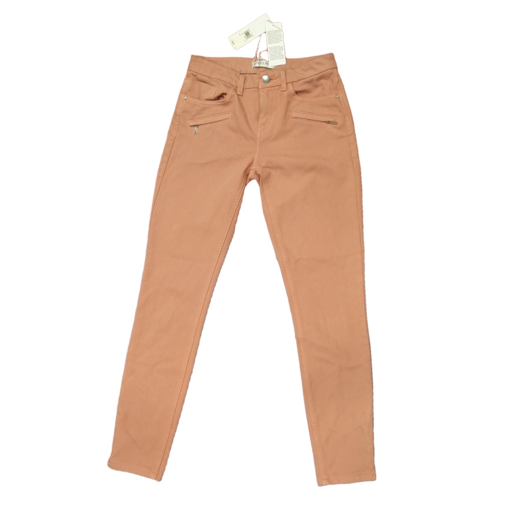 $3/$25 New Guess Jeans Max Moto Stretchy Pink Dusty Rose Ankle Jeans size 27